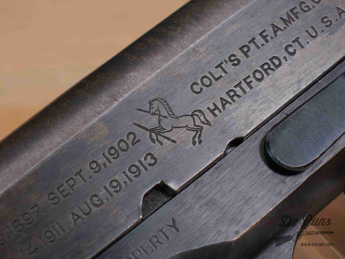 Colt Model of 1911 US ARMY - .45 ACP - WWI - MFG 1918 - S8 Stamp - C-img-29