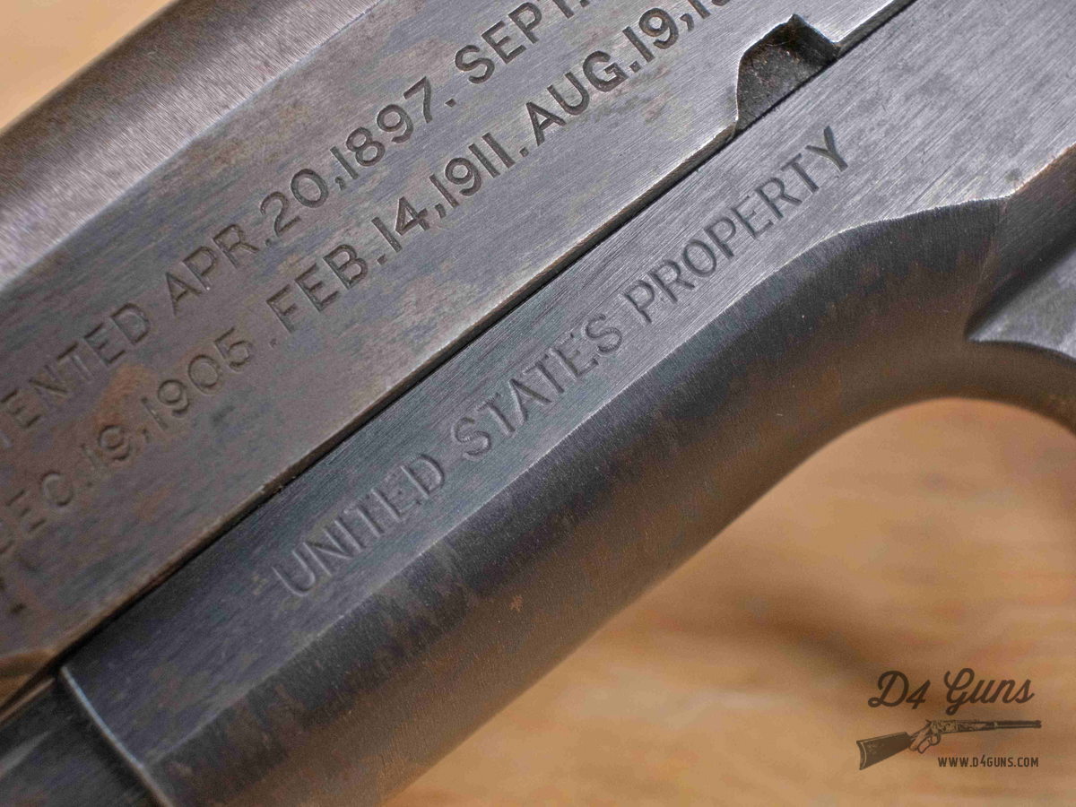 Colt Model of 1911 US ARMY - .45 ACP - WWI - MFG 1918 - S8 Stamp - C-img-31