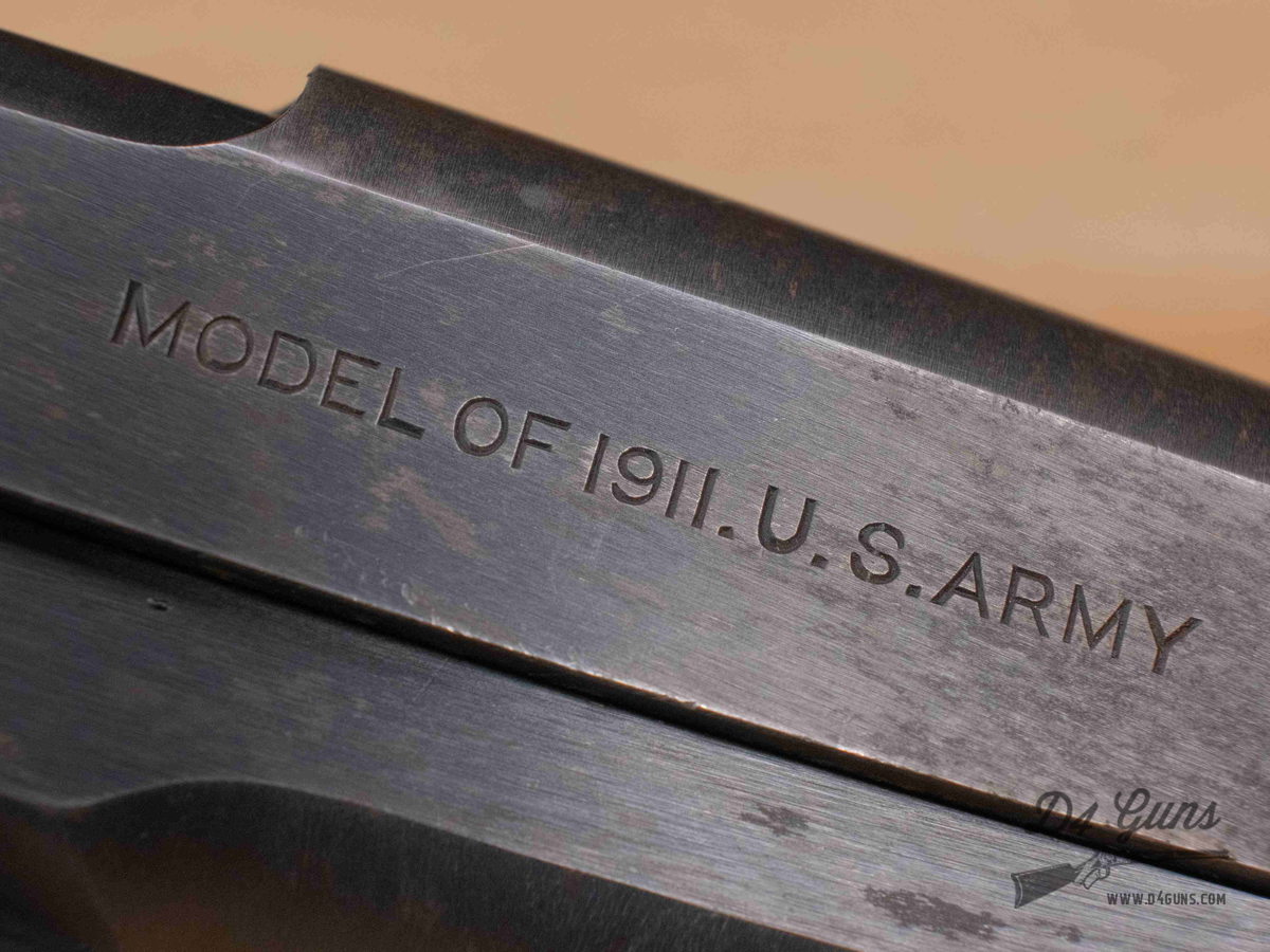 Colt Model of 1911 US ARMY - .45 ACP - WWI - MFG 1918 - S8 Stamp - C-img-32
