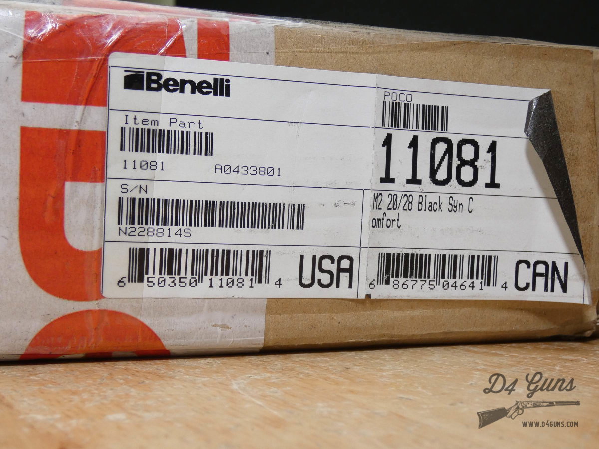 Benelli M2 Field - 20 Ga - 4 Chokes + Case & Box - 2022 - Black Synthetic -img-51