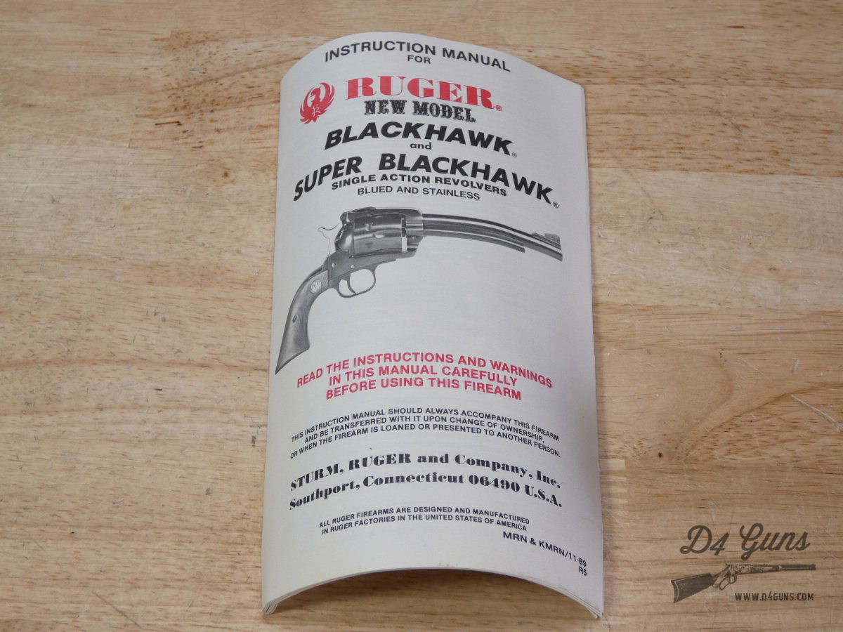 Ruger New Model Blackhawk Convertible - .45 ACP & 45 Colt - MFG 1990-img-27