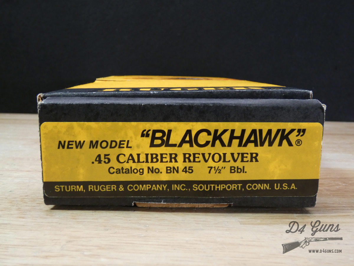Ruger New Model Blackhawk Convertible - .45 ACP & 45 Colt - MFG 1990-img-28