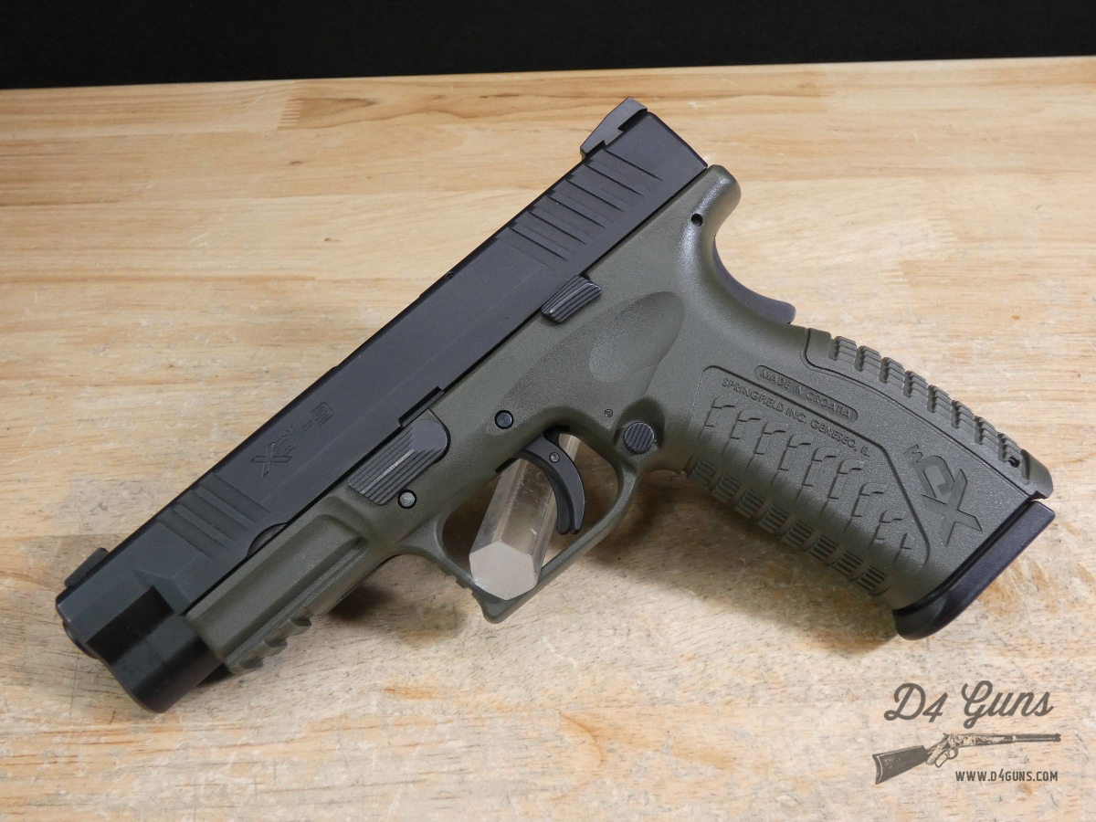 Springfield XDm-9 - 9mm - Case + 2 Mags - XDM9 - Bi-Tone - Black / OD Green-img-2