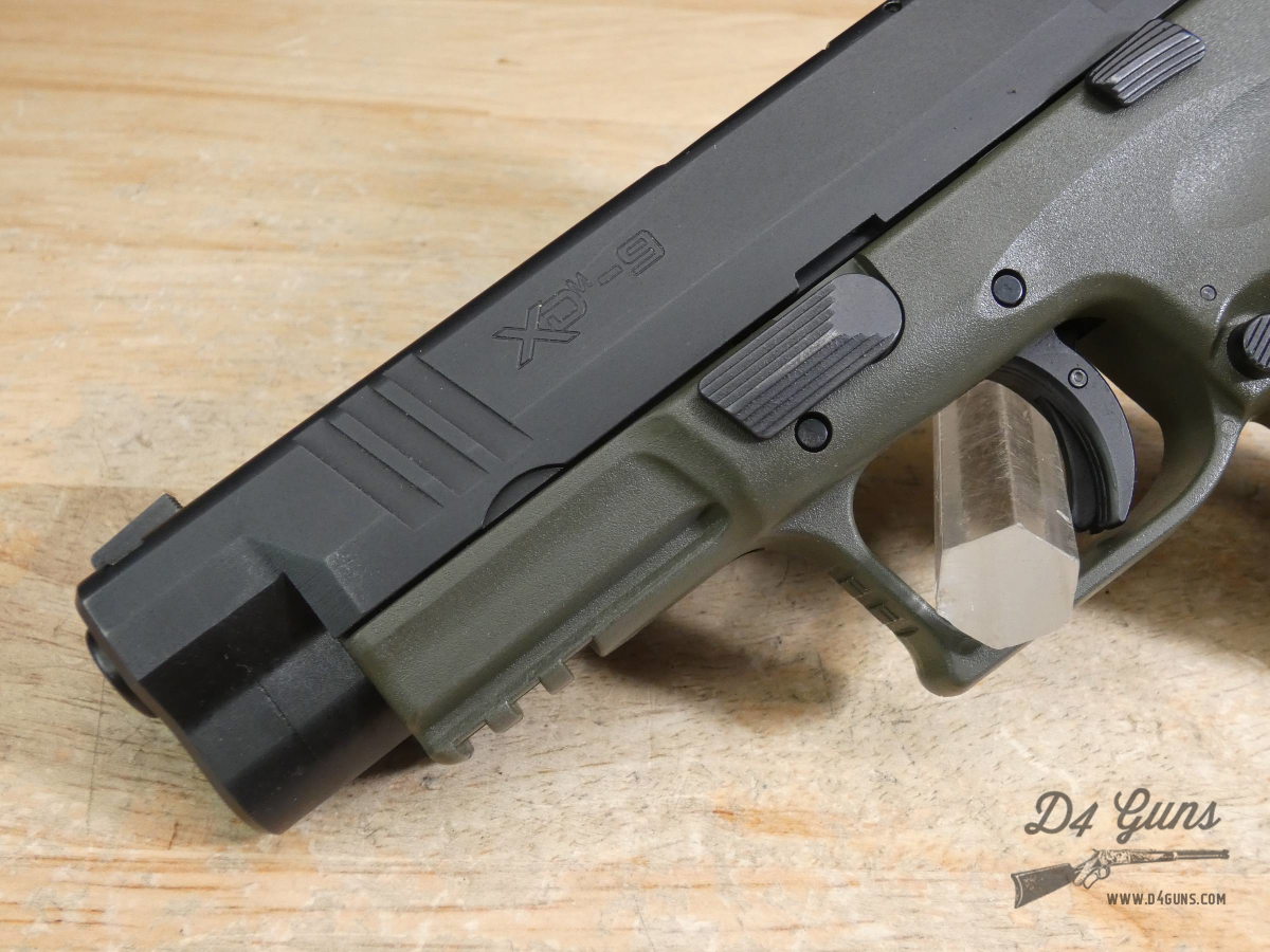 Springfield XDm-9 - 9mm - Case + 2 Mags - XDM9 - Bi-Tone - Black / OD Green-img-3