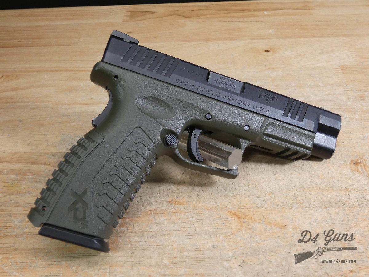Springfield XDm-9 - 9mm - Case + 2 Mags - XDM9 - Bi-Tone - Black / OD Green-img-6