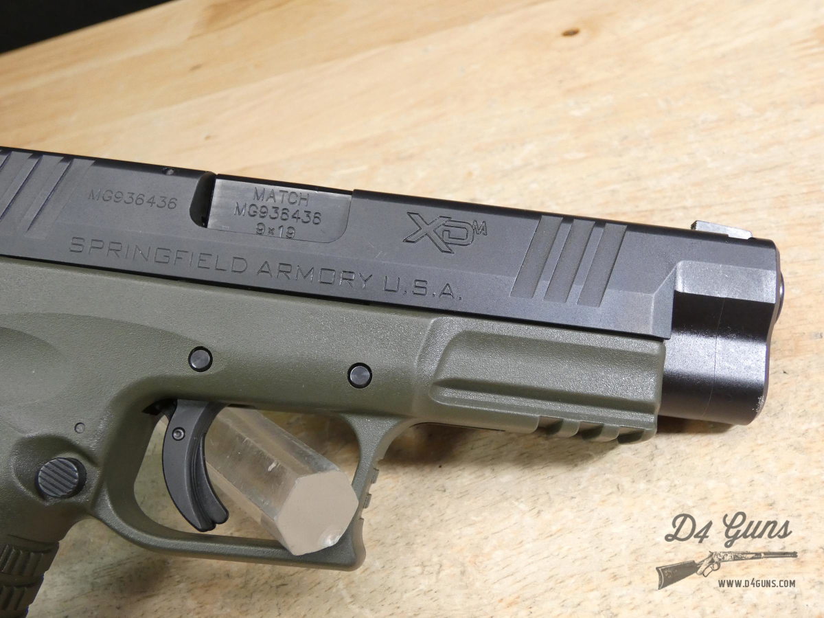 Springfield XDm-9 - 9mm - Case + 2 Mags - XDM9 - Bi-Tone - Black / OD Green-img-9