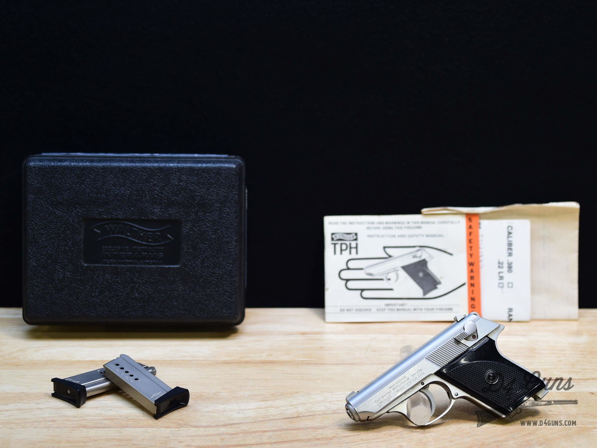 Walther TPH - .22 LR  - Stainless - Interarms - USA - w/ Case & Mags - C-img-1