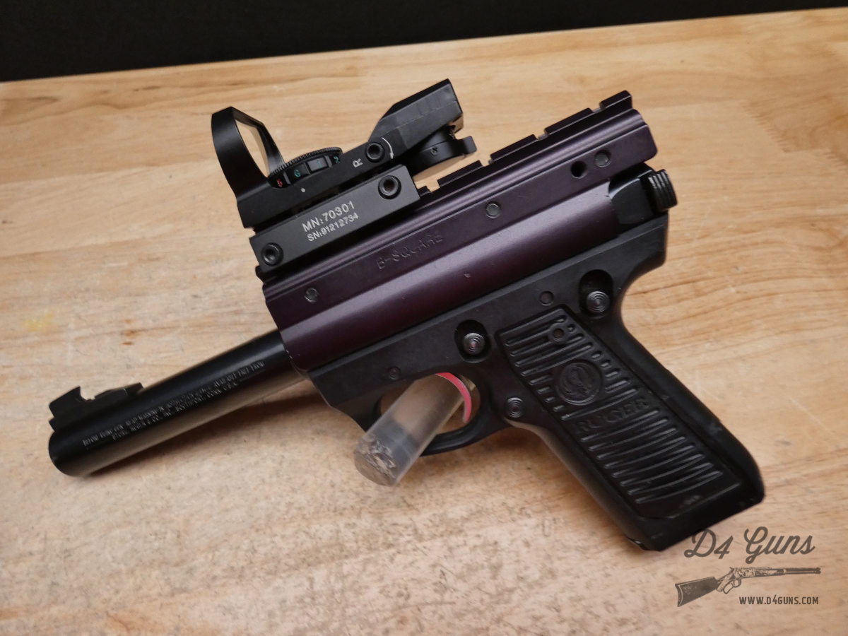Ruger Mark II 22/45 Target - .22 LR - 1996 - B-SQUARE + Red Dot & 2 Mags-img-2