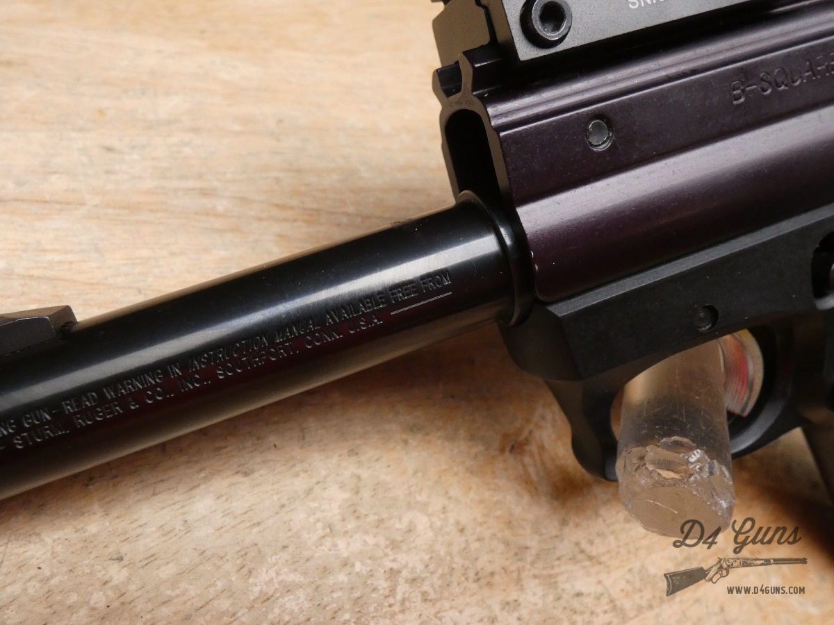 Ruger Mark II 22/45 Target - .22 LR - 1996 - B-SQUARE + Red Dot & 2 Mags-img-4