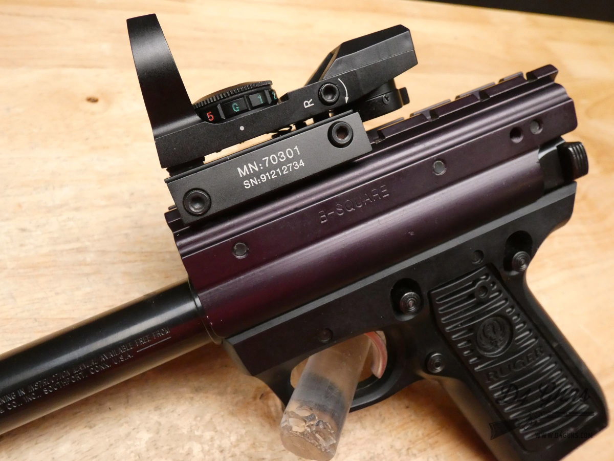 Ruger Mark II 22/45 Target - .22 LR - 1996 - B-SQUARE + Red Dot & 2 Mags-img-5