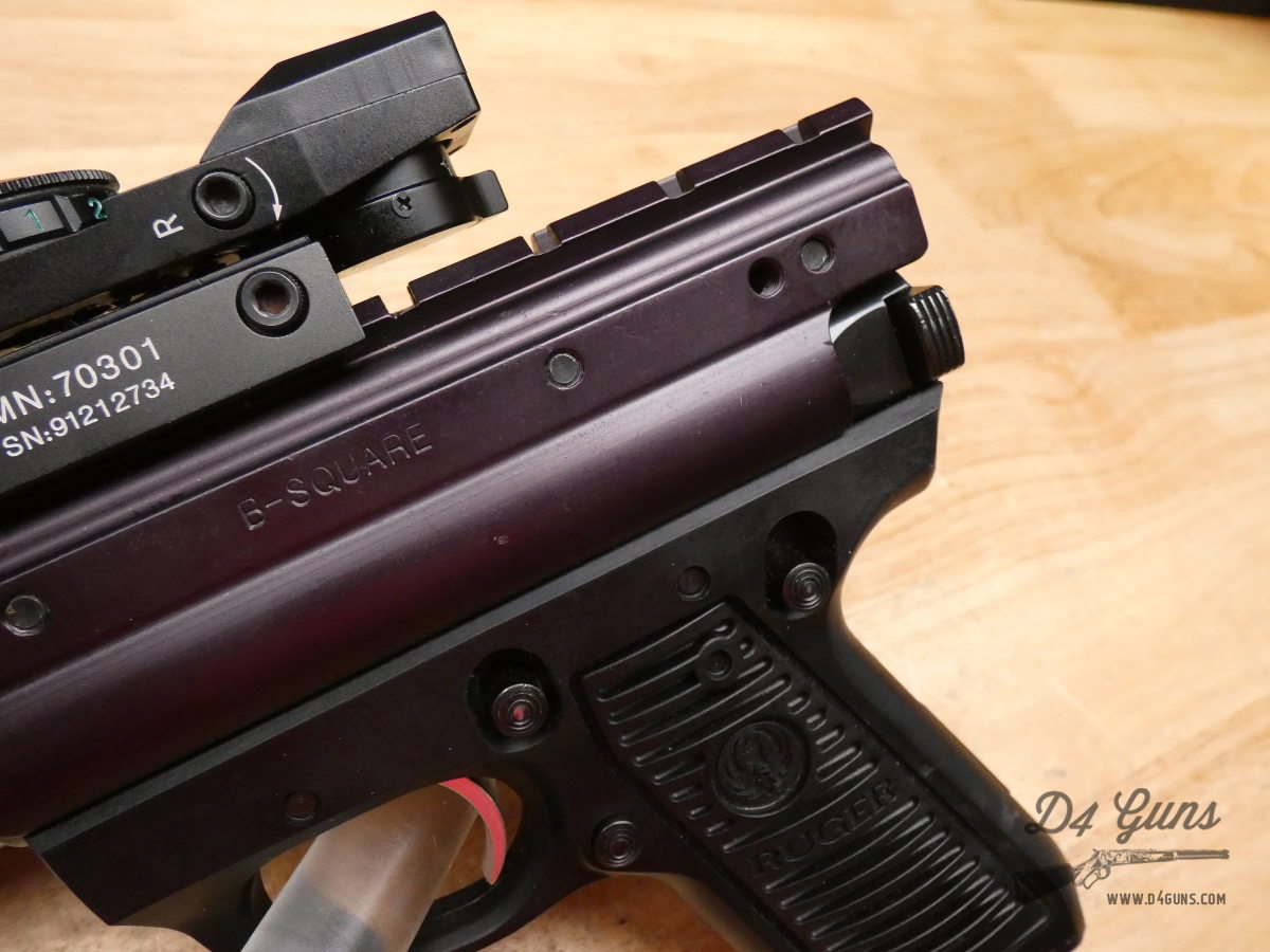 Ruger Mark II 22/45 Target - .22 LR - 1996 - B-SQUARE + Red Dot & 2 Mags-img-6