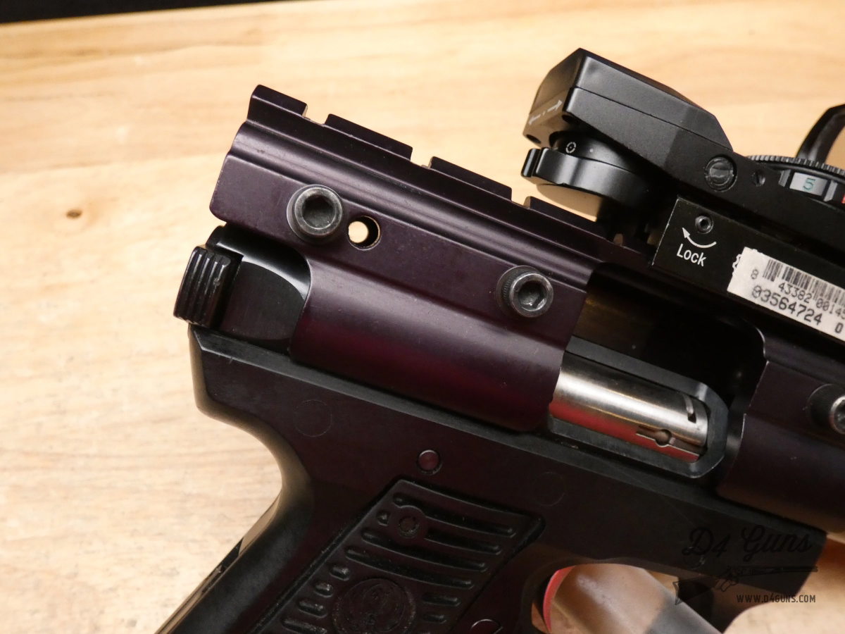 Ruger Mark II 22/45 Target - .22 LR - 1996 - B-SQUARE + Red Dot & 2 Mags-img-29