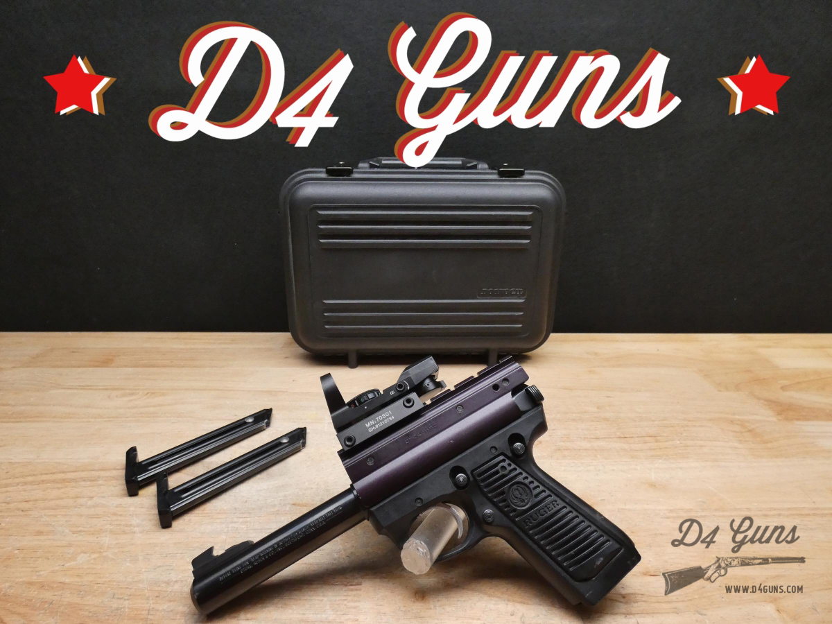 Ruger Mark II 22/45 Target - .22 LR - 1996 - B-SQUARE + Red Dot & 2 Mags-img-0