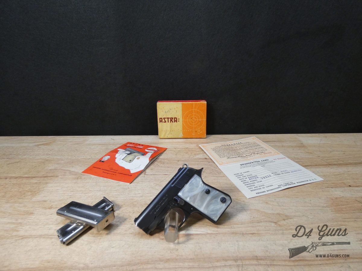 Astra Model 2000 Cub - .22 Short - OG Box + Mags - Spanish Pocket Pistol -img-1
