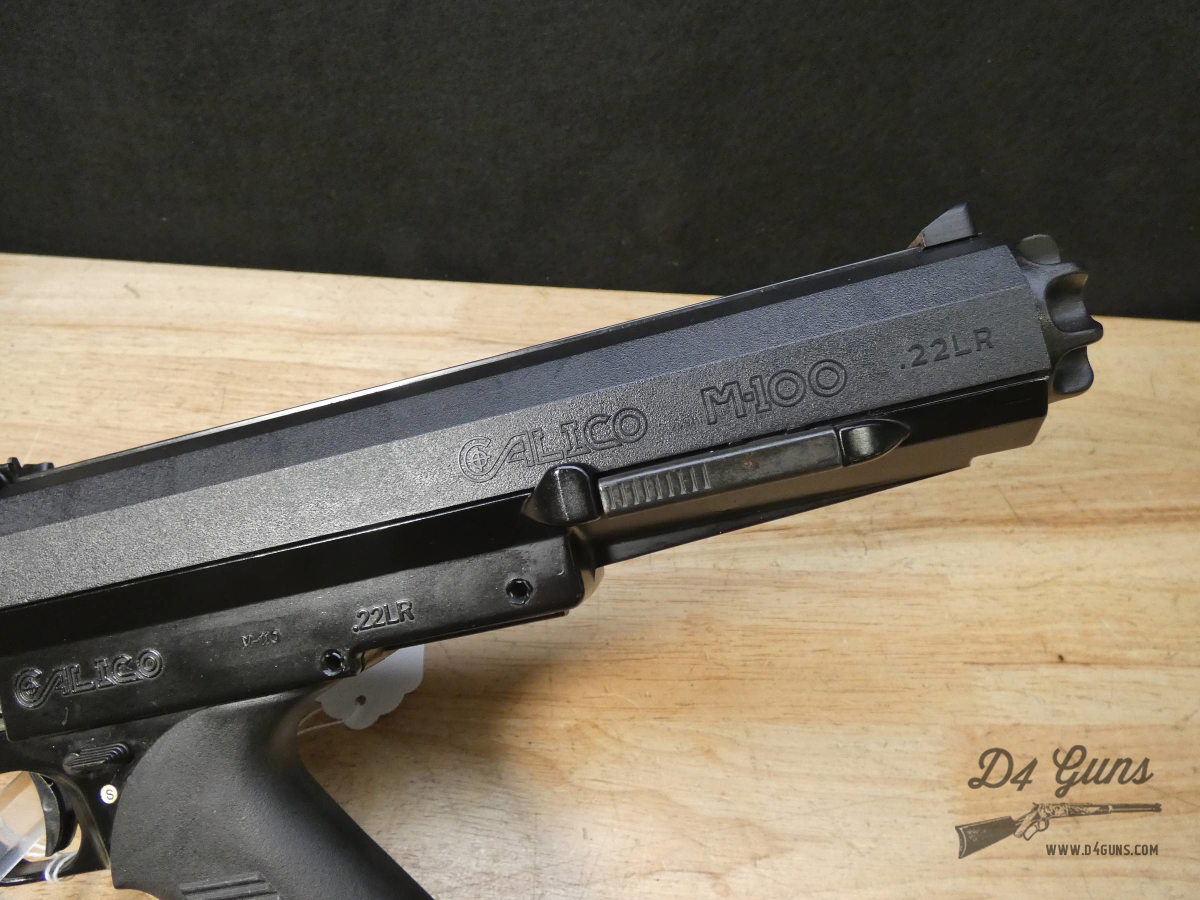 Calico M-100P - .22 LR - M100 - w/ 100 Round Drum Mag & Manual-img-7
