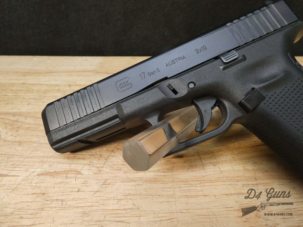 Glock 17 Gen 5 MOS - 9mm - Optic Ready G17 - XLNT w/ OG Case + Mags-img-4
