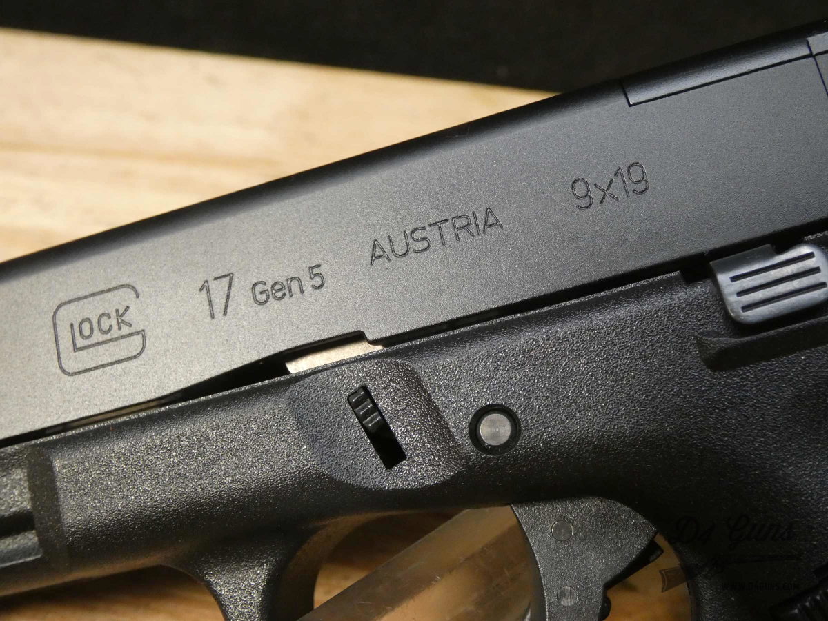 Glock 17 Gen 5 MOS - 9mm - Optic Ready G17 - XLNT w/ OG Case + Mags-img-23