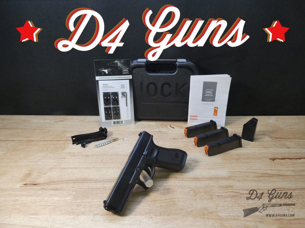 Glock 17 Gen 5 MOS - 9mm - Optic Ready G17 - XLNT w/ OG Case + Mags-img-0