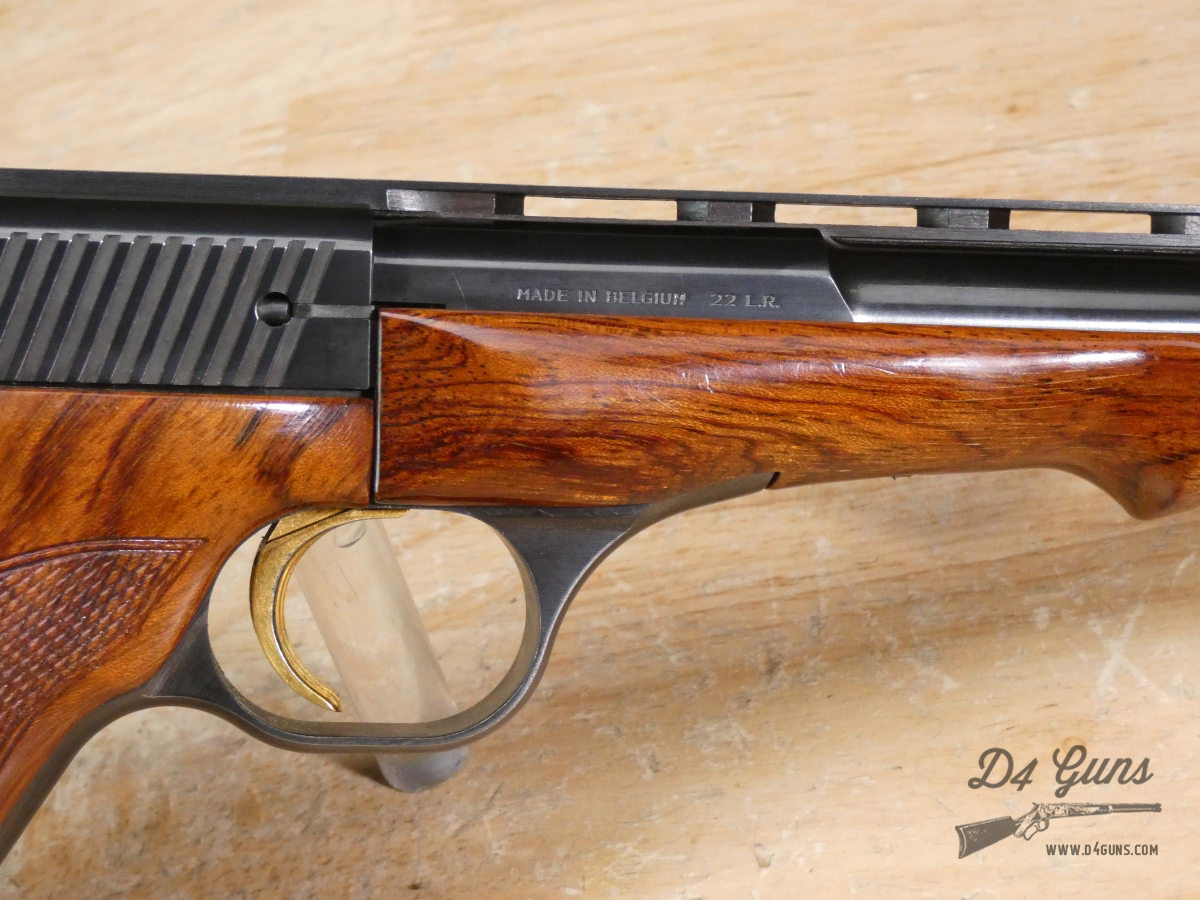 FN Browning Medalist - .22 LR - MFG 1968 - w/ Case + Mags & Patches-img-10