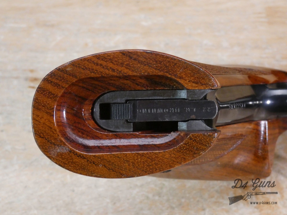 FN Browning Medalist - .22 LR - MFG 1968 - w/ Case + Mags & Patches-img-12