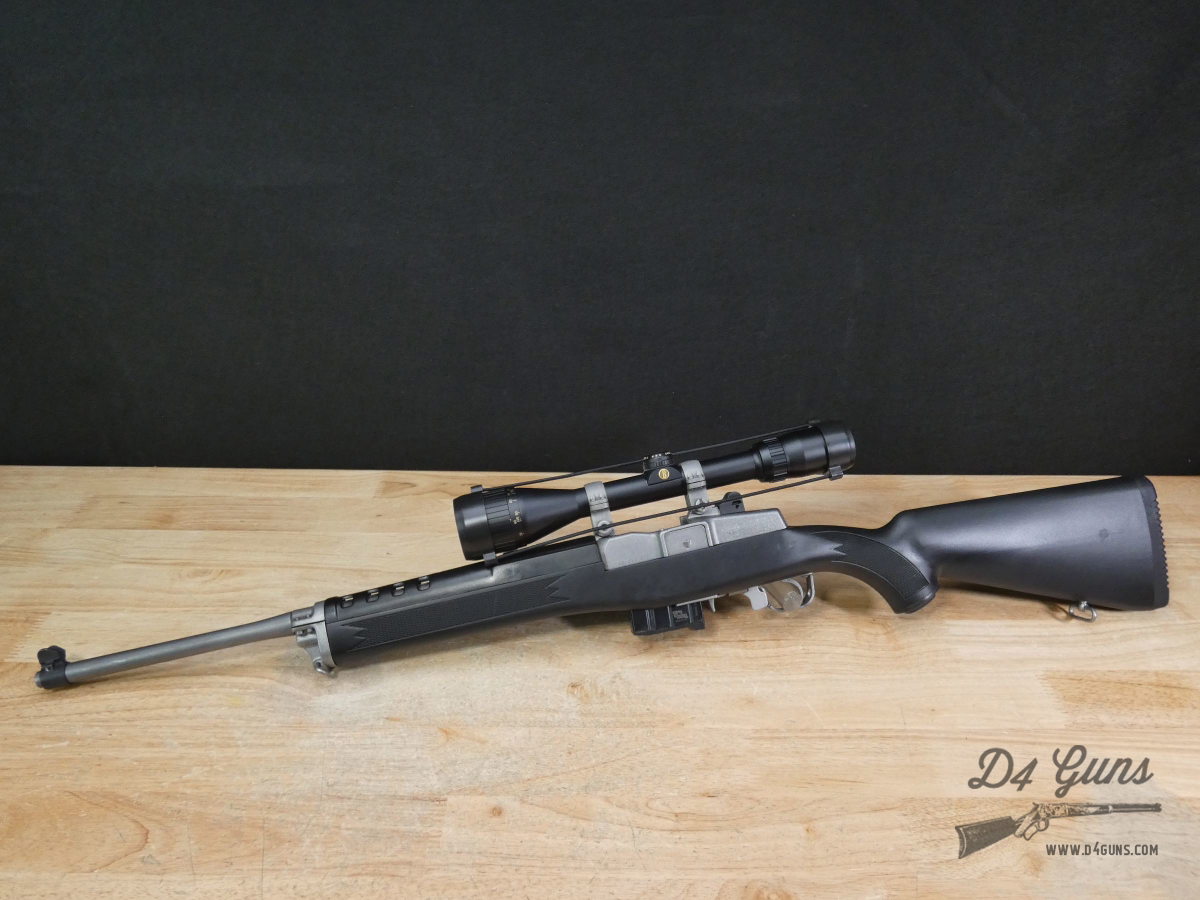 Ruger Mini-14 Ranch Rifle Stainless - .223 Rem - Synthetic - 2008 - Scope!-img-2