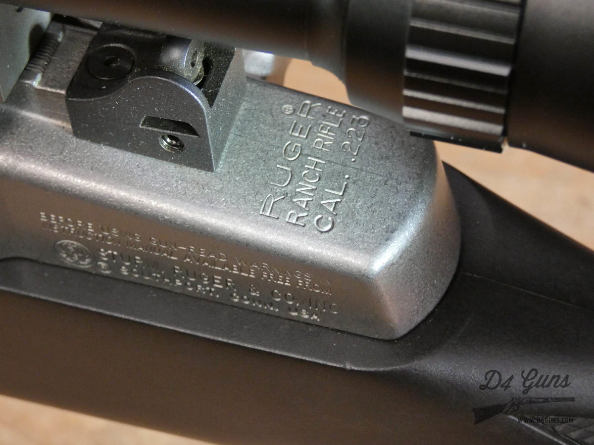 Ruger Mini-14 Ranch Rifle Stainless - .223 Rem - Synthetic - 2008 - Scope!-img-43