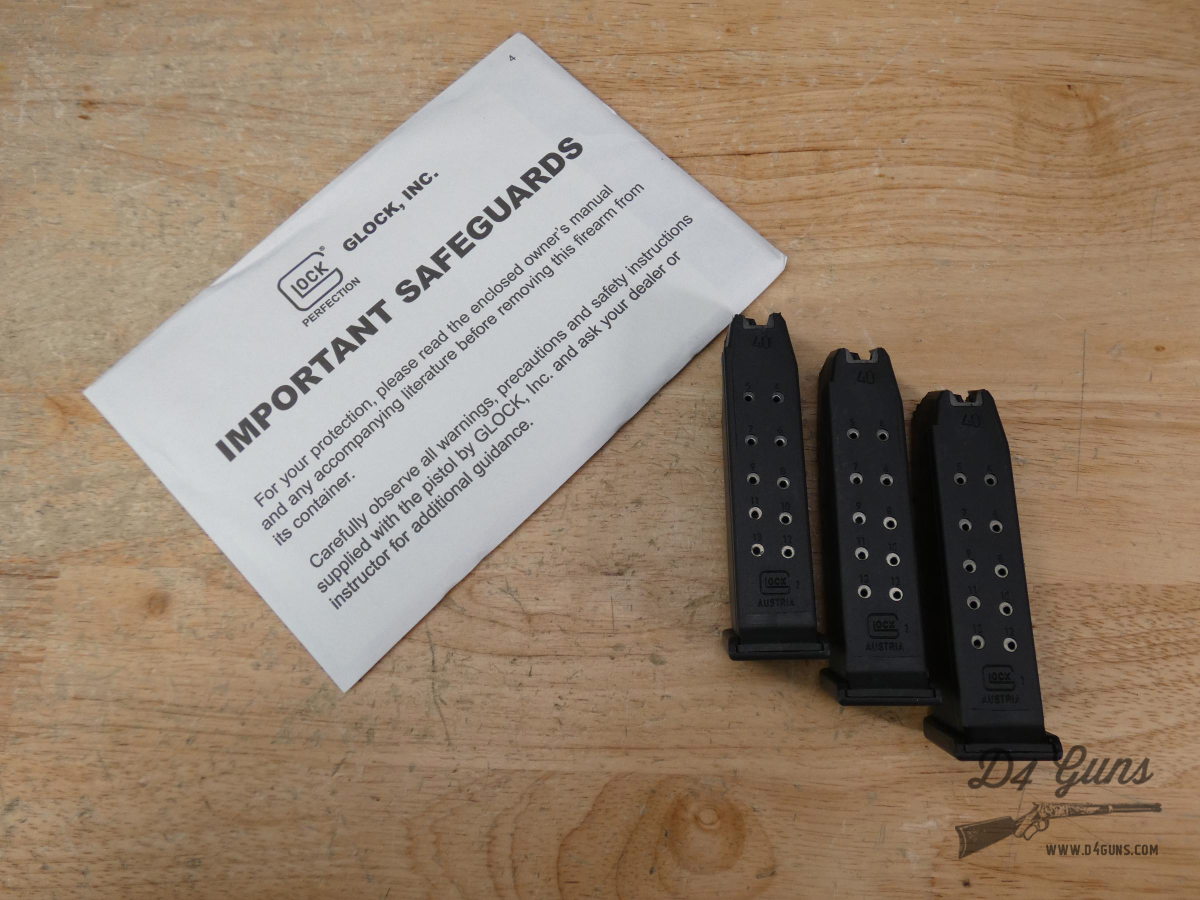 Glock 23 Gen3 - .40 S&W - G23 - EDC CCW - OG Case & 3 Mags - Streamlight-img-27