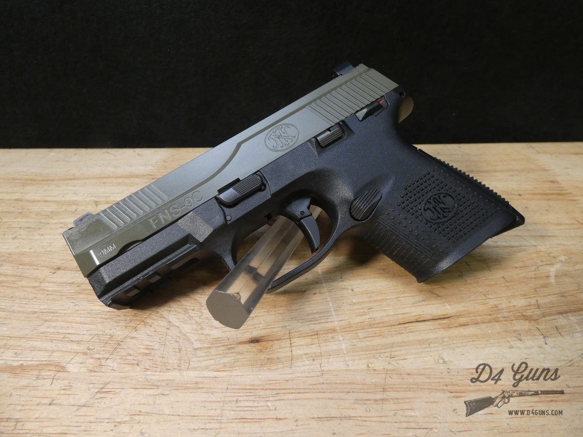 FN FNS-9 Compact - 9mm - Fabrique National FNS-9C w/ Mags - OD Green-img-2