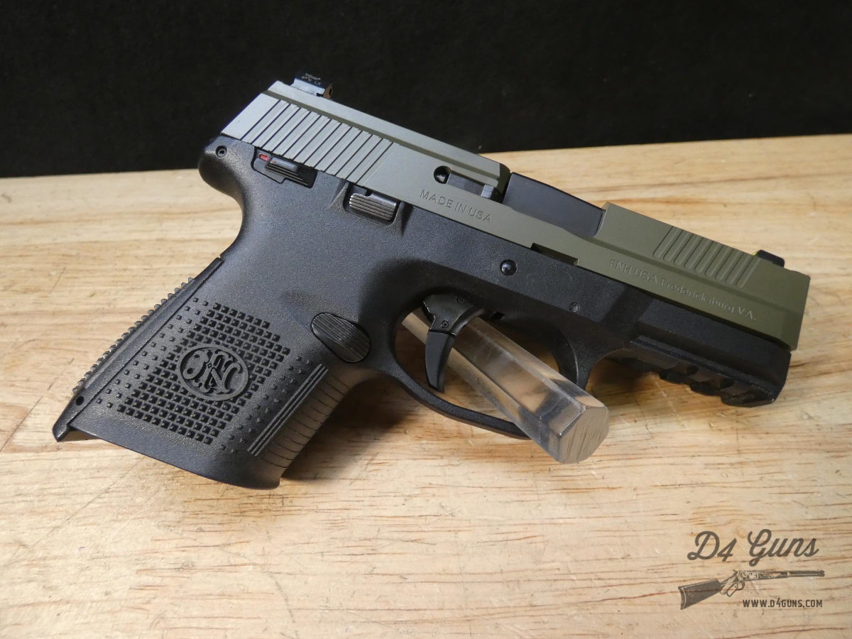 FN FNS-9 Compact - 9mm - Fabrique National FNS-9C w/ Mags - OD Green-img-3