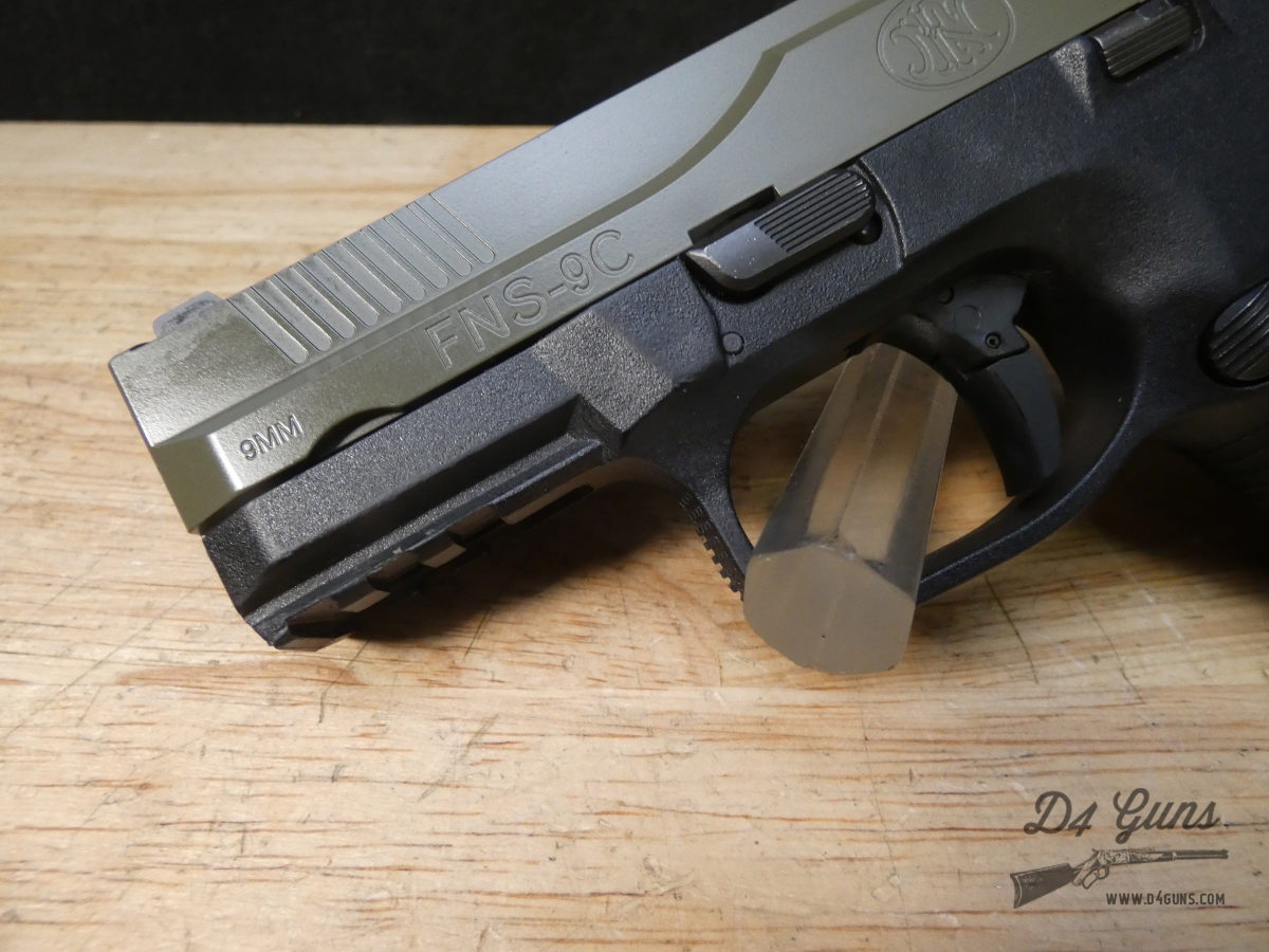 FN FNS-9 Compact - 9mm - Fabrique National FNS-9C w/ Mags - OD Green-img-4