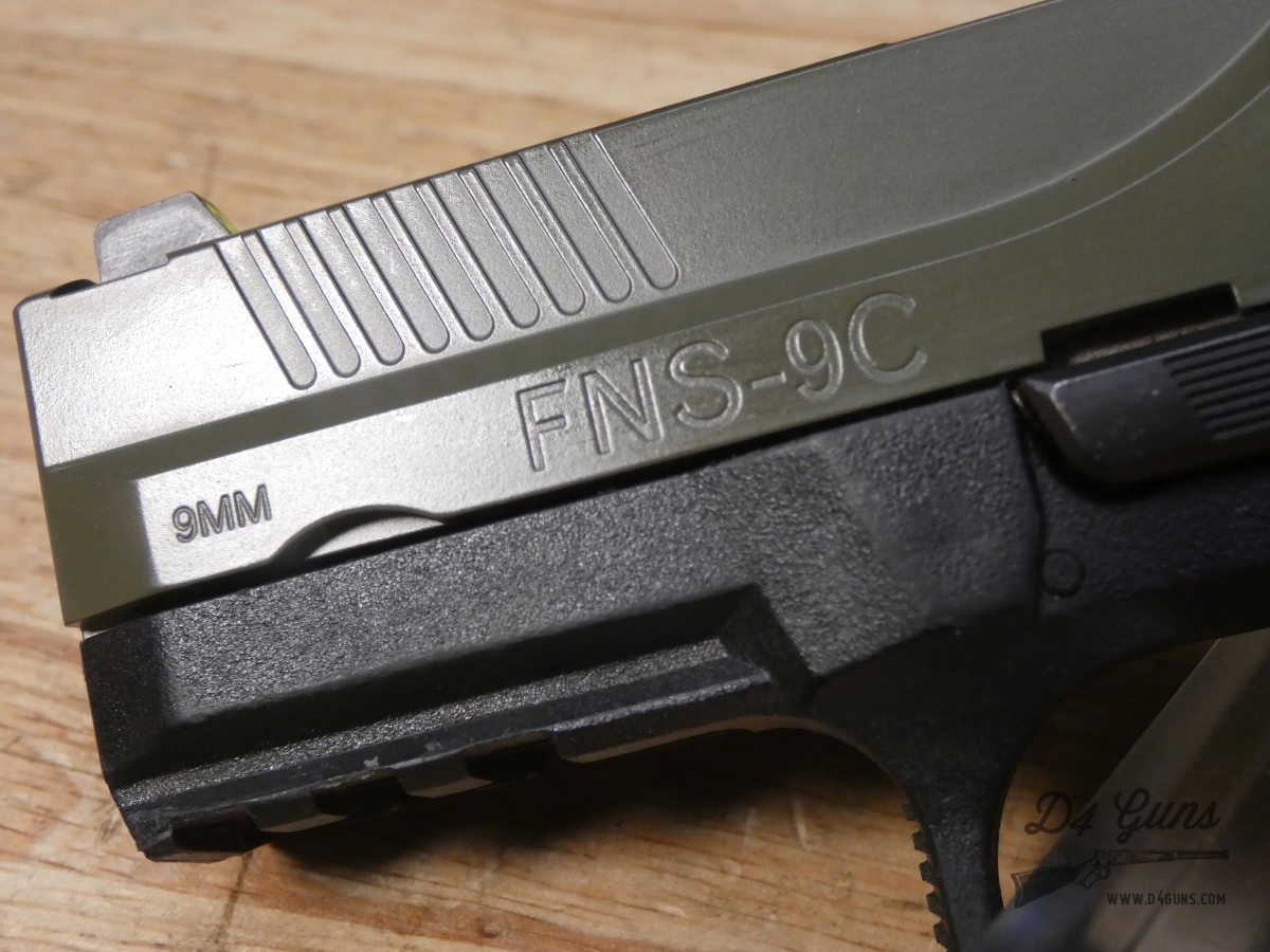 FN FNS-9 Compact - 9mm - Fabrique National FNS-9C w/ Mags - OD Green-img-21