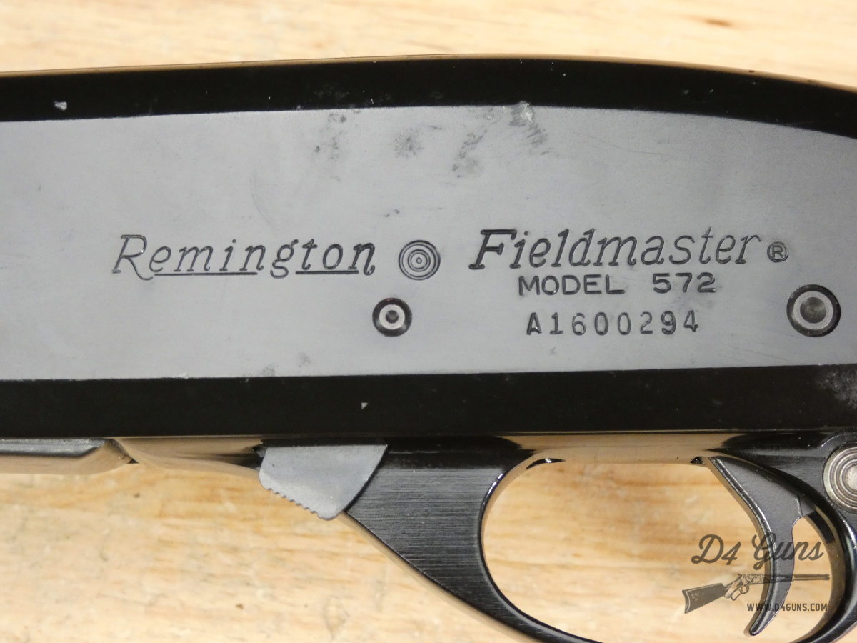Remington Fieldmaster Model 572 - .22 S/L/LR - Pump Action Camp Rifle-img-28