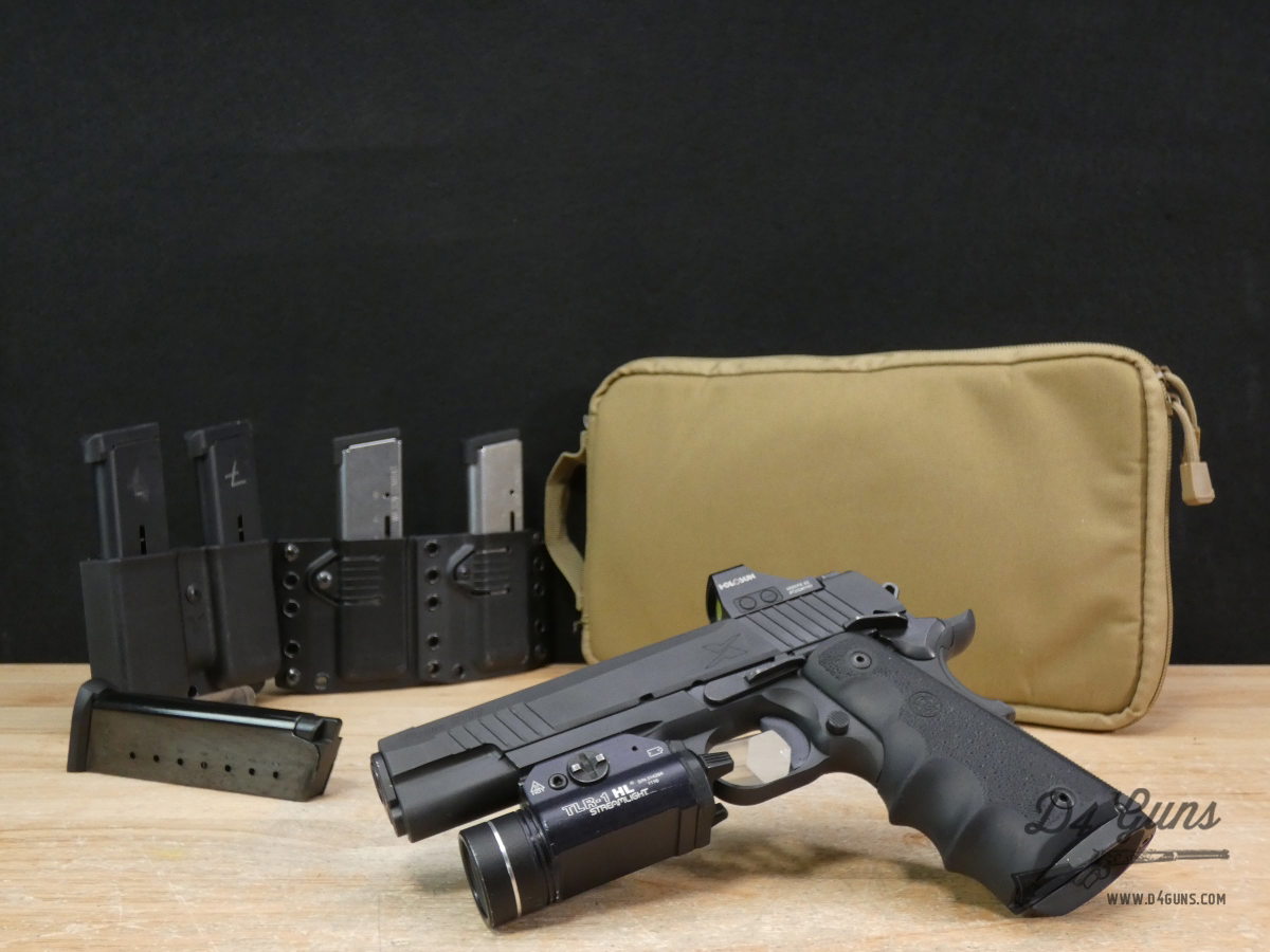 Sig Sauer 1911-X Full - .45 ACP - XFull - w/ Holosun & Streamlight + 5 Mags-img-1