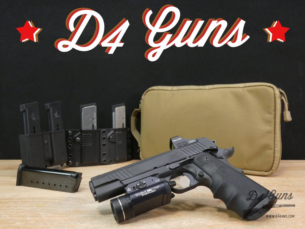 Sig Sauer 1911-X Full - .45 ACP - XFull - w/ Holosun & Streamlight + 5 Mags-img-0