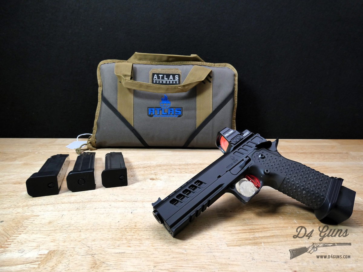 CLEAN Atlas Gunworks Titan RDS V3 2011 - 9mm - XLNT w/ Holosun 507 & 4 Mags-img-1