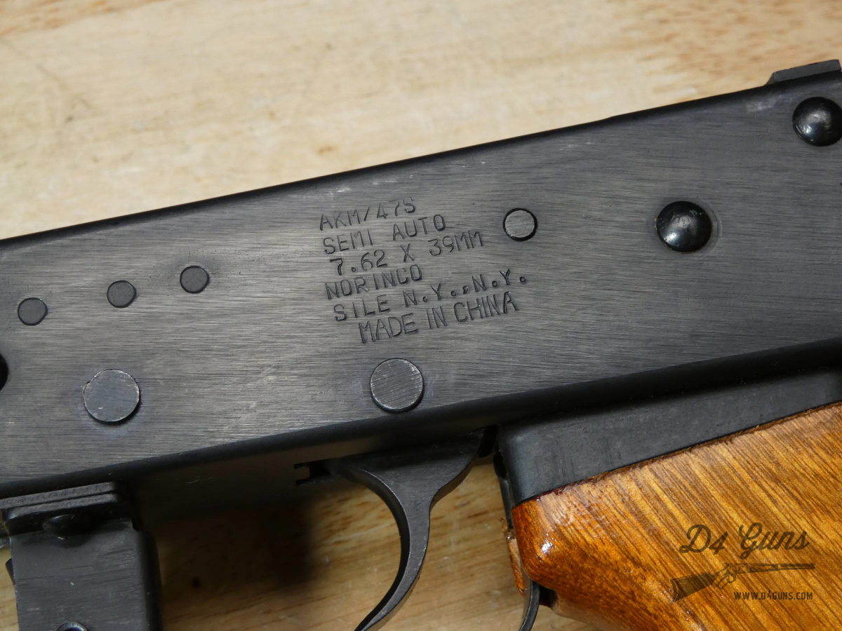 RARE MATCHING Norinco AKM/47S AK-47 - 7.62x39 - XLNT w/ 4 Mags & Bayonet-img-35