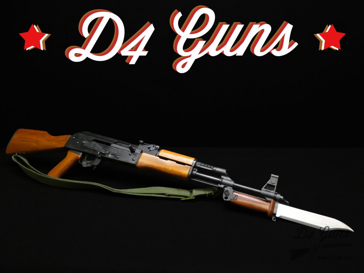 RARE MATCHING Norinco AKM/47S AK-47 - 7.62x39 - XLNT w/ 4 Mags & Bayonet-img-0