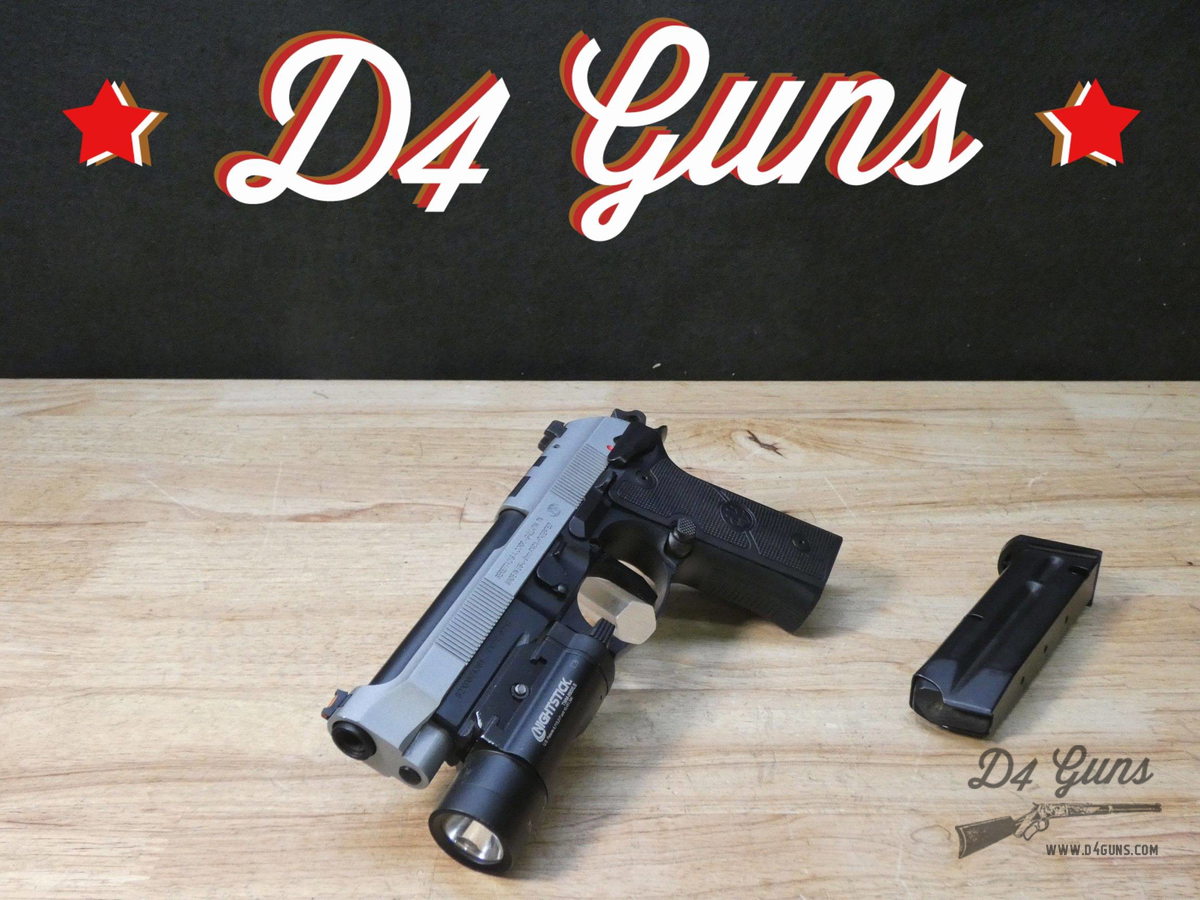 Beretta 92XI SAO - 9mm - MFG 2023 - w/ Mag & Weapon Light - 92 XI - M9-img-0