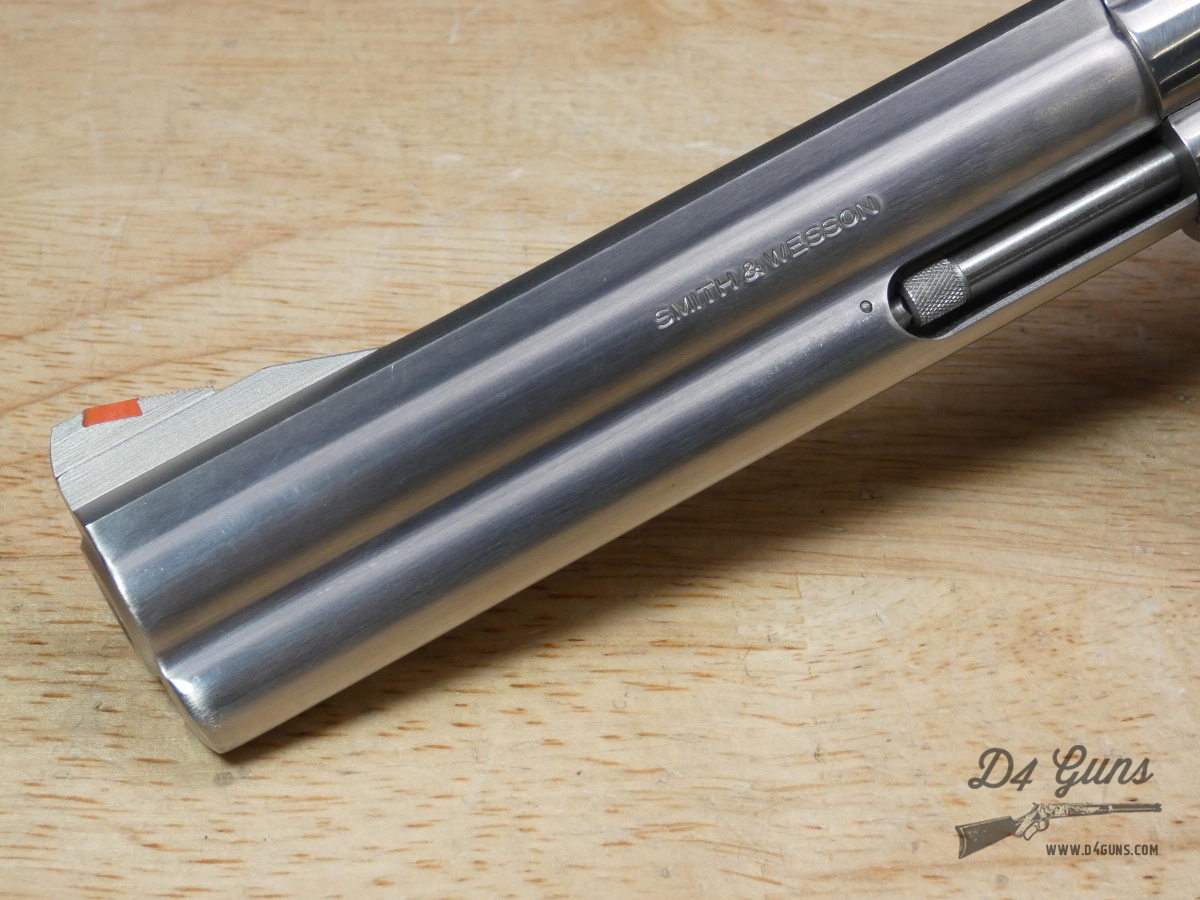 Smith & Wesson 686 NO DASH - .357 Mag - Stainless - Pre-Lock - Wood Case -img-3