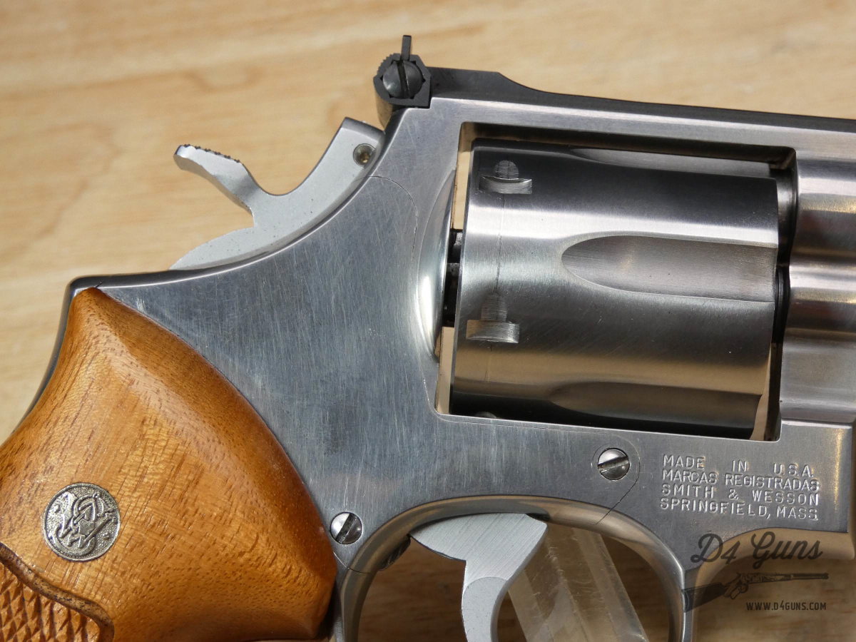 Smith & Wesson 686 NO DASH - .357 Mag - Stainless - Pre-Lock - Wood Case -img-10