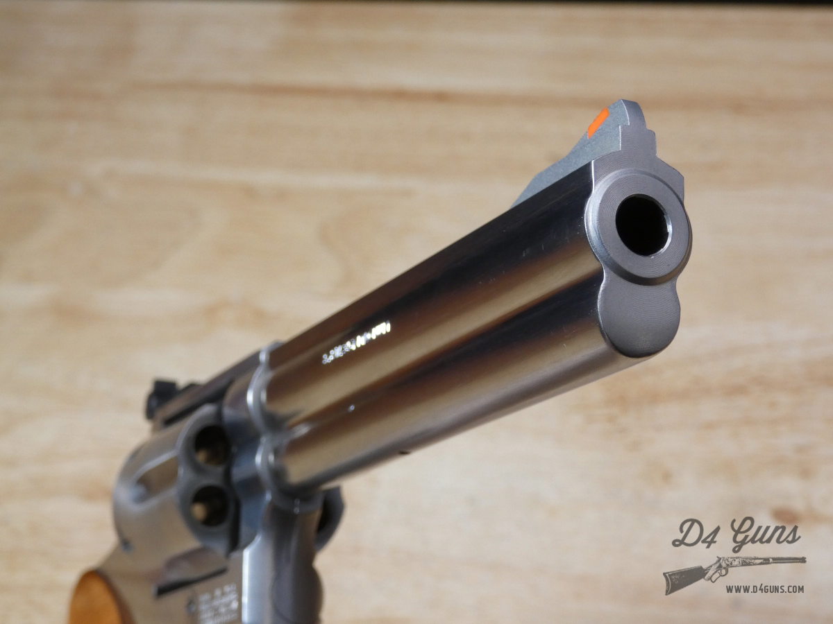 Smith & Wesson 686 NO DASH - .357 Mag - Stainless - Pre-Lock - Wood Case -img-21