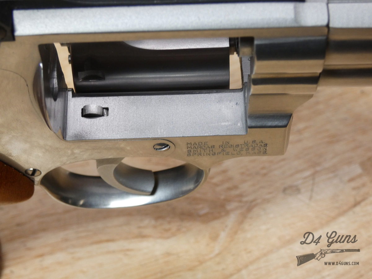 Smith & Wesson 686 NO DASH - .357 Mag - Stainless - Pre-Lock - Wood Case -img-24