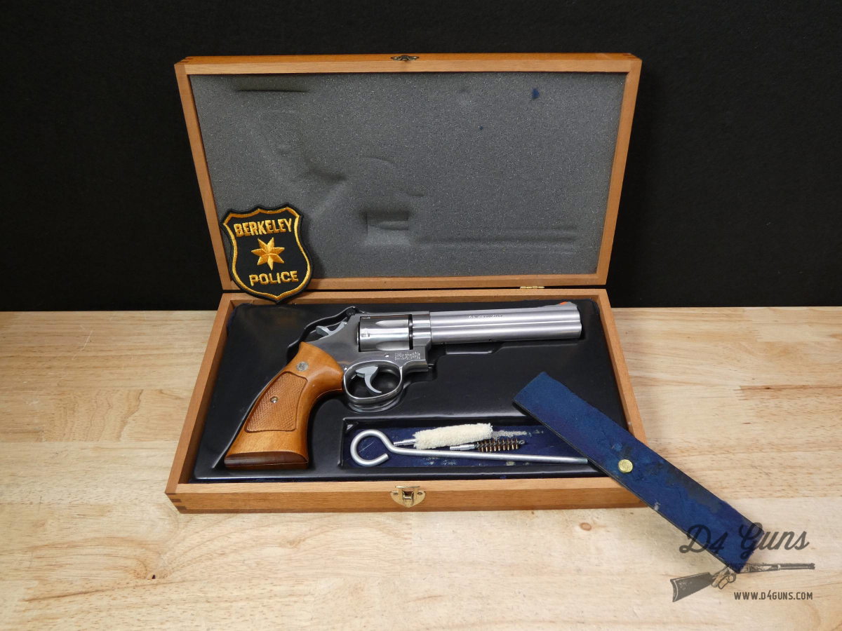 Smith & Wesson 686 NO DASH - .357 Mag - Stainless - Pre-Lock - Wood Case -img-40