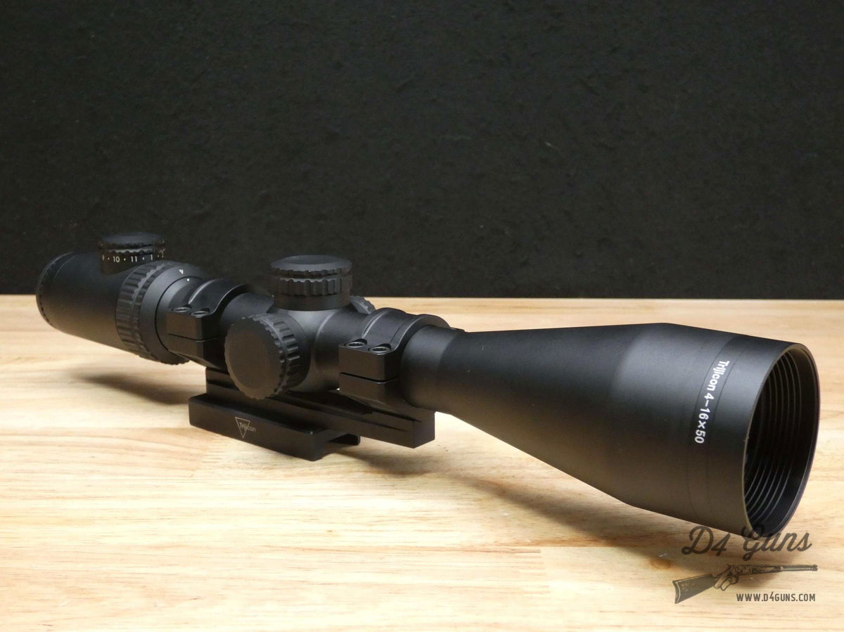 Trijicon AccuPower 4-16x50 Riflescope w/ Bobro Quick Detach Scope Base ...