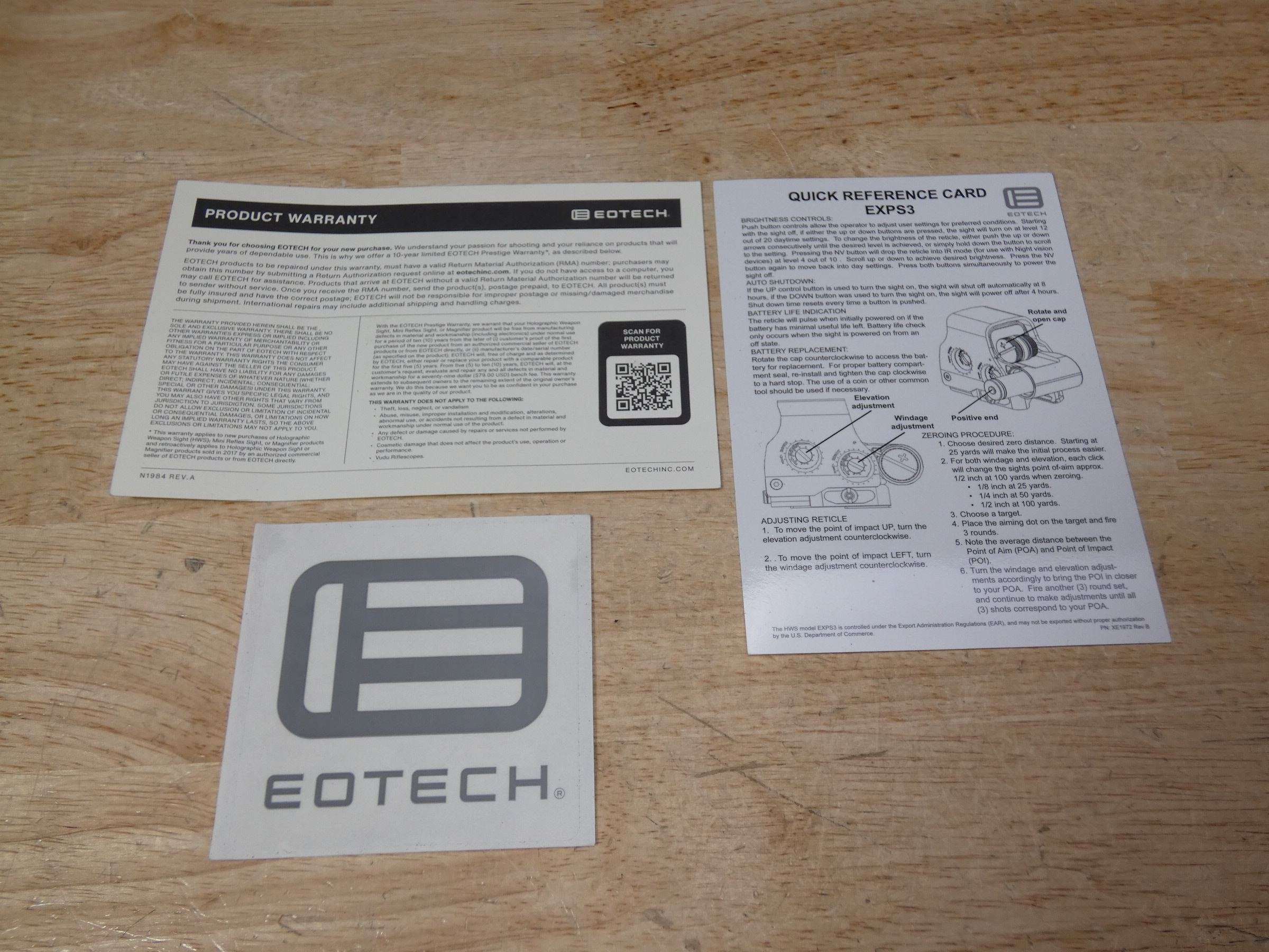 EOTech EXPS3-DCR Holographic Sight - Danger Close Reticle - w/ OG Box - O-img-9