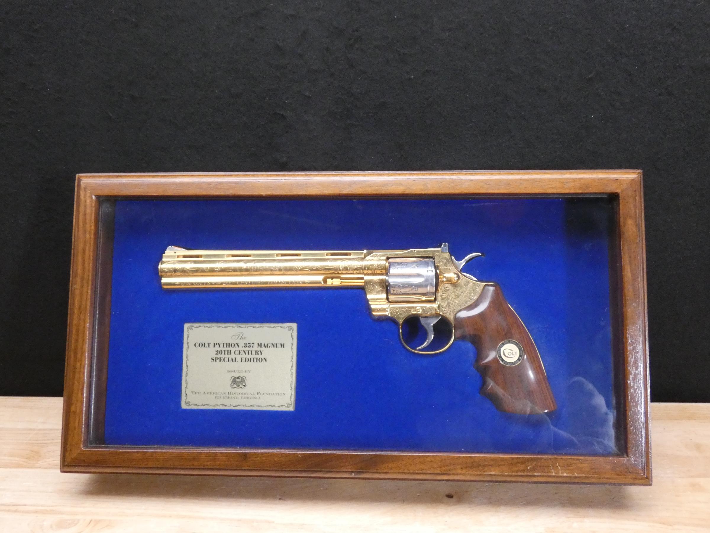 Colt Python 20th Century Special Edition - .357 Mag - Engraved Gold - C ...