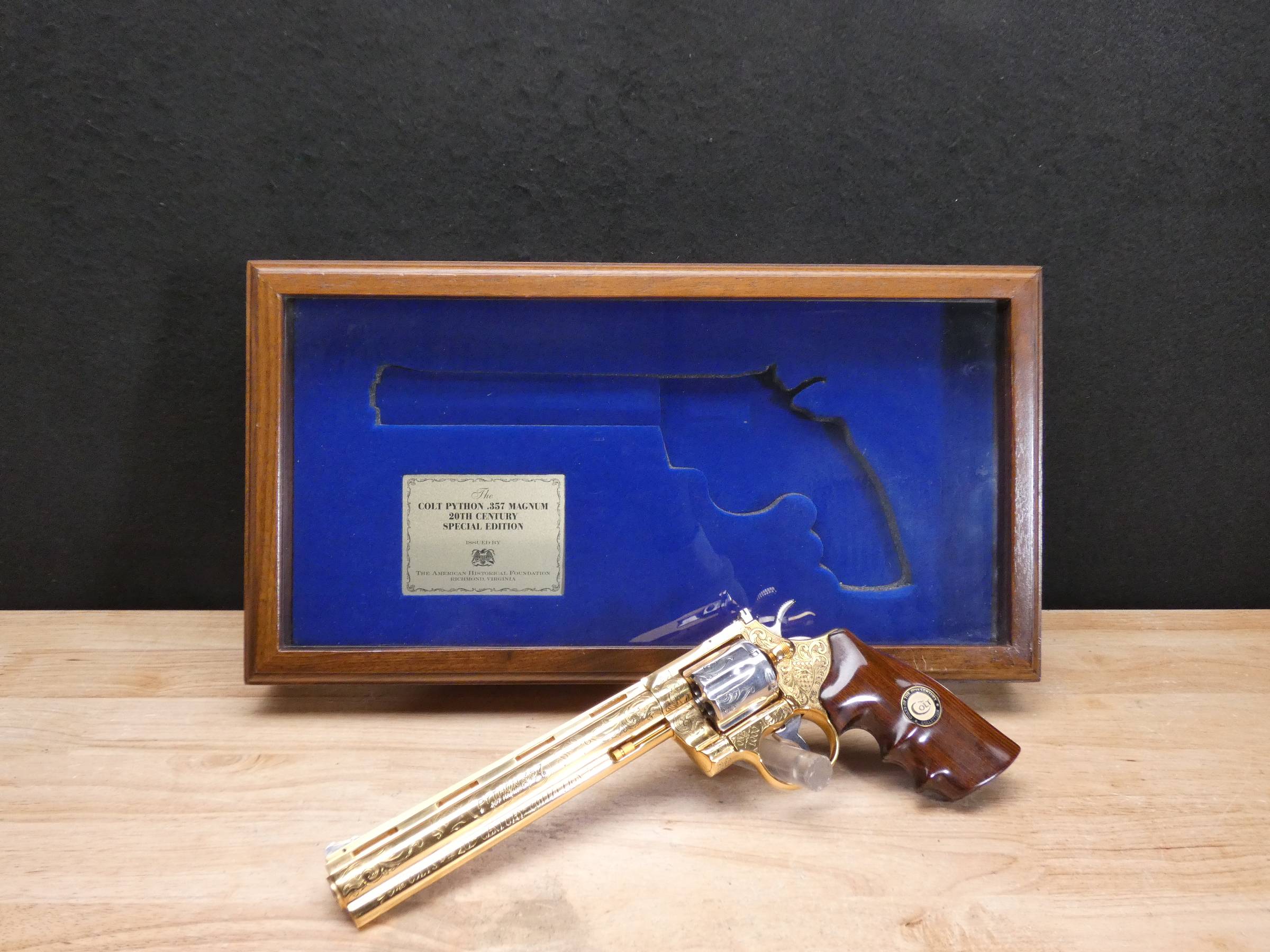 Colt Python 20th Century Special Edition - .357 Mag - Engraved Gold - C ...