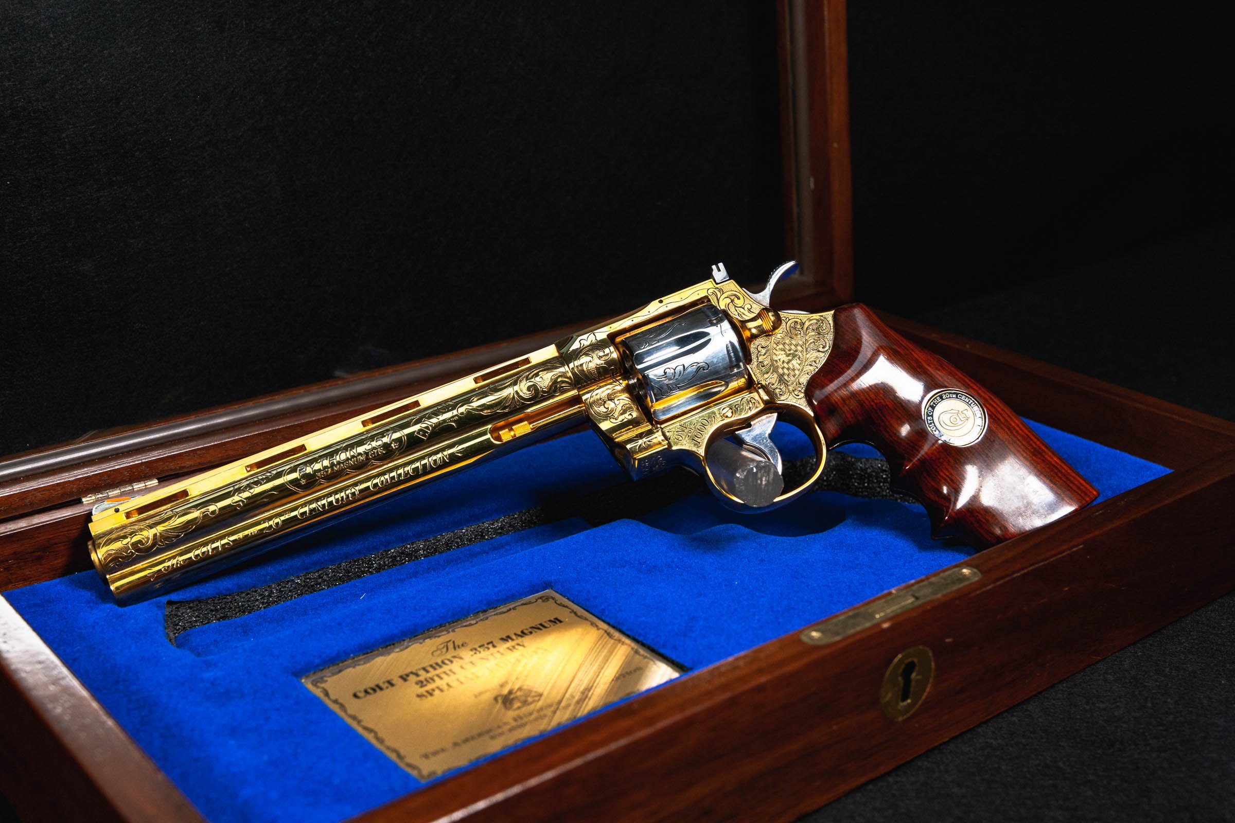 Colt Python 20th Century Special Edition - .357 Mag - Engraved Gold - C ...