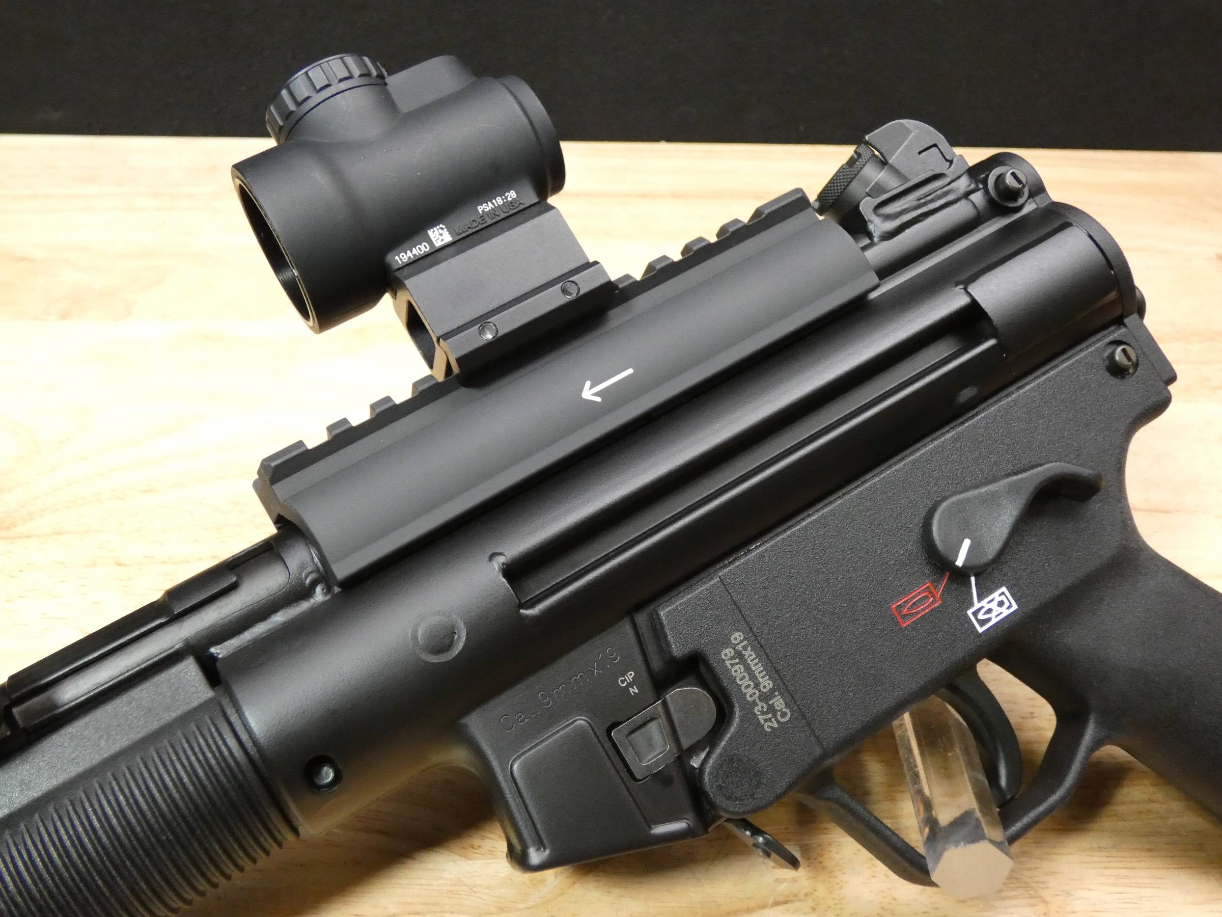 LIKE NEW Heckler & Koch SP5K-PDW - 9mm - HK SP5 - H&K w/ Trijicon MRO - C-img-4