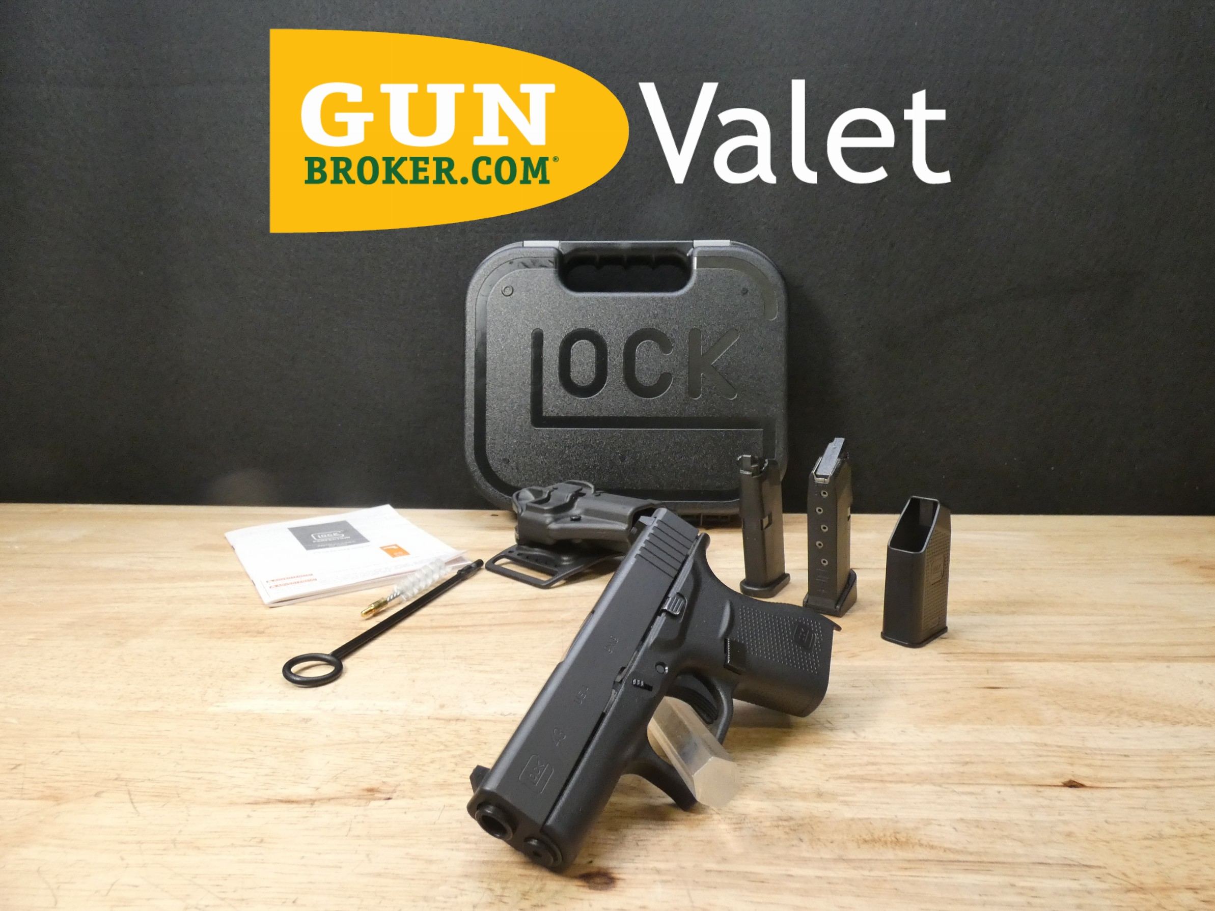 Glock 43 - 9mm - G43 - w/ OG Case + 2 Mags! - CCW - LOOK! - Semi Auto ...